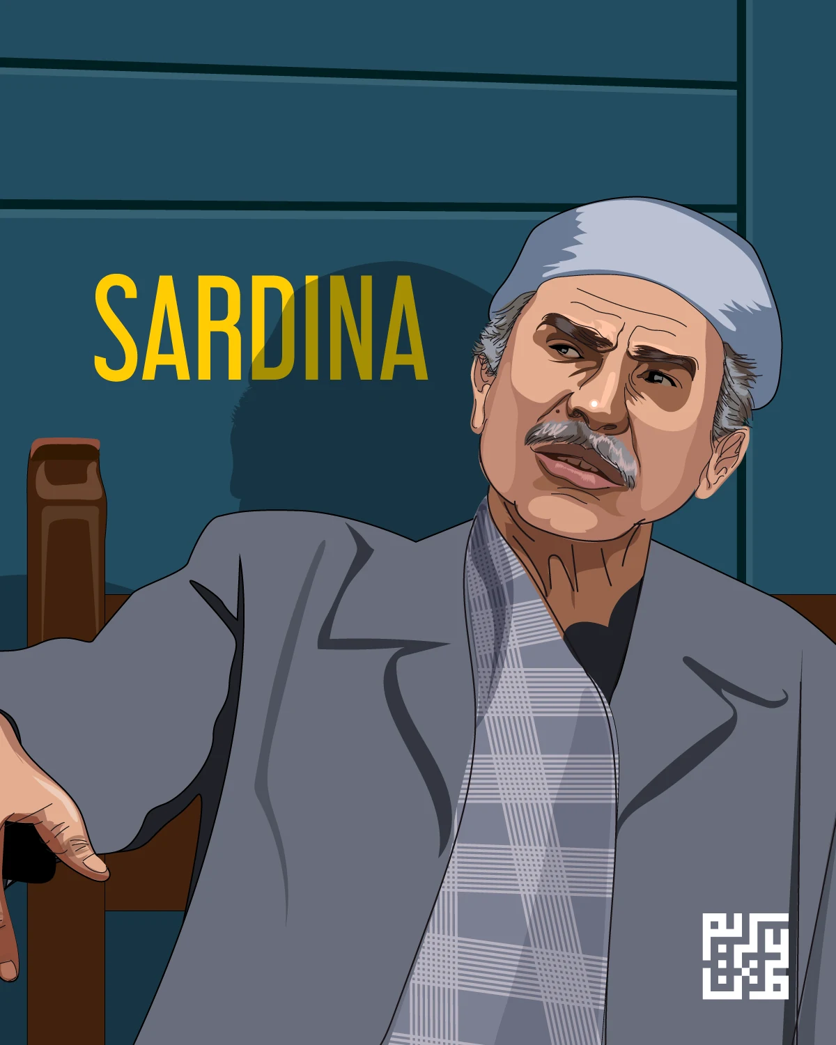 Sardina illustrated character portrait